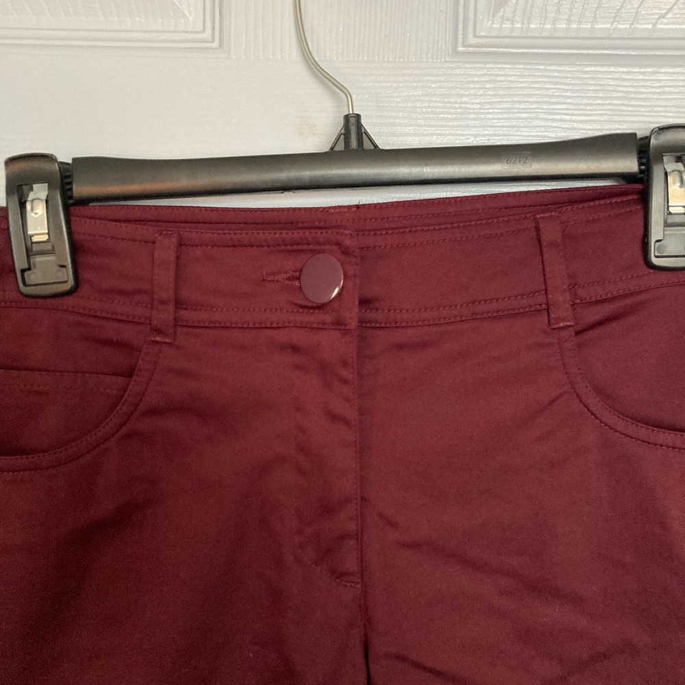 H & M women’s slim leg, red pants size 10 - Picture 4 of 10
